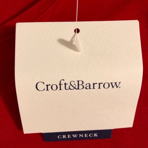 Croft&Barrow Red Classic T Long Sleeve Size PS - Picture 5 of 8